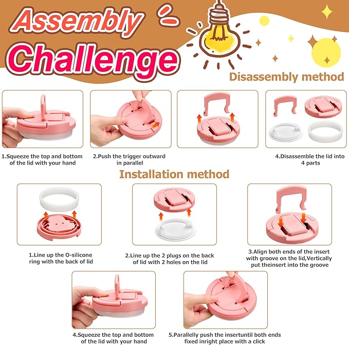 Bento Lunch Box with 8oz Soup Thermo,Kids Leakproof 4 Compartment Lunch Food Containers with Sauce Cup and Ice Pack,Kids Thermo Insulated Hot Food Jar and Lunch Bag for School,Trvael-Pink