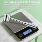 2-in-1 Meat Tenderizer Mallet,Real 316L Stainless Steel Meat Hammer,Dual-sided Meat Tenderizer Tool with Sharp Spikes and Convex Studs,Heavy Duty Well-balanced 1.09LB,Kitchen Pounder,Dishwasher Safe