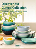 Sweese 18 oz Porcelain Bowls Set - 6 Inch, Set of 6, Multi-Color for Cereal, Soup, Salad - Microwave Dishwasher Safe