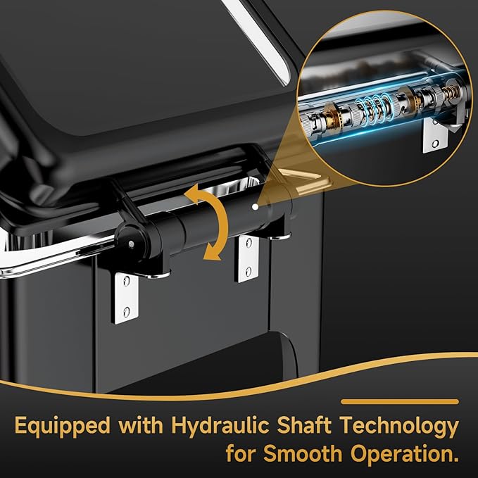 Chafing Dishes for Buffet, 6QT Square Stainless Steel Chafing Dish with Transparent Hydraulic Lid, 304 Food Pan, Buffet Warmer for Parties and Events (Black)