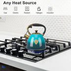 Tea Kettle -2.9 Quart Tea Kettles Stovetop Whistling Teapot Stainless Steel Tea Pots for Stove Top Whistle Tea Pot