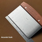 Stainless Steel Metal Spatula Set For Griddle, Grill Spatula Scraper for BBQ/Flat Top Grill- Full Tang Handle -Thicked Blade- Beveled Edges, Great Griddle Accessories for Pancake/Dough Cutter