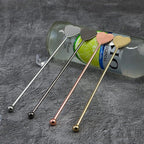 Heart Shaped Coffee Stirrers Stir Stainless Steel for Cocktail Fruit Juice Lemonade Iced Tea Drink Milkshakes Martini Beverage Stirrers Sticks 8 pieces