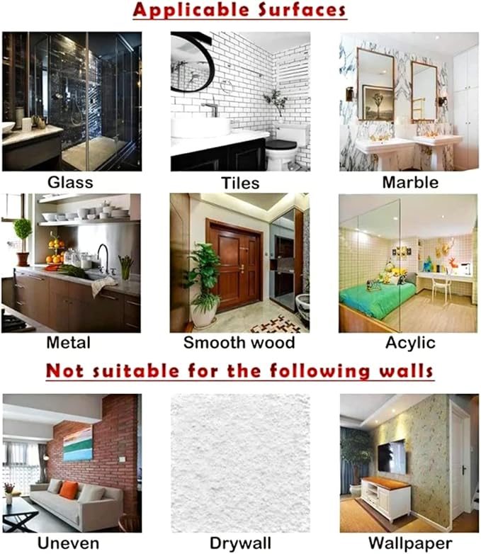 33lbs Adhesive Hooks for Hanging on Wall or Ceiling, Heavy Duty, Clear, Damage Free, Traceless, Stick on Hangers for Kitchen Bathroom, 10pcs