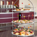 Minisland Orange Love Heart Cocktail Picks, 4.7 Inch Long Bamboo Fancy Toothpicks for Appetizers, Fall Thanksgiving Valentines Wedding Party Food Drinks Garnish Fruit Skewer Sticks 100 Counts -MSL440