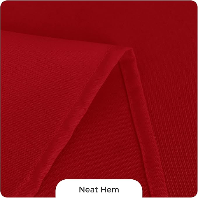 Fitable 8 Pack Table Cloth Rectangle Table: Stain and Wrinkle Resistant Tablecloth Rectangular, Washable Polyester Tablecloths for Wedding Party Dining Banquet Event Catering(Red, 70x120 Inch)