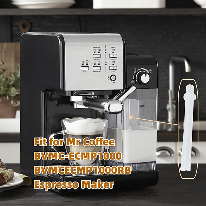 162416-000-000 Silicone Tube (3.54") Replacement Part for Mr Coffee BVMC-ECMP1000 BVMCECMP1000RB Espresso Maker (3-Pack)