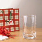 Cork & Mill Cocktail Mixing Glass - Large 24 oz Crystal Cocktail Mixer for Old Fashioneds, Manhattans and Other Stirred Whiskey Drinks - Essential Bar Accessories for Bartenders and Home Mixologists