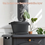 Wood Stove Steamer, Cast Iron Humidifier for Wood Stove, Cast Iron Steamer Pot, Trivet, Lattice Top, Pre-Seasoned, Fireplace Humidifier Cookware Set, All Seasons Cookware Set.