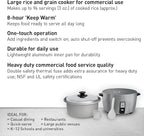 Panasonic Commercial Rice Cooker, Large Capacity 46-Cup (Cooked), 23-Cup (Uncooked) with One-Touch Operation and 8-Hour Keep Warm - SR-42HZP - Silver