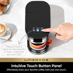 CHULUX Upgrade Single Serve Coffee Maker Machine for K Cup and Grounds with 2 Mins Brew One Cup, 3 Brew Choices, Removable 14oz Reservoir & Drip Tray