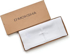 D'Moksha Homes Linen White Table Runner 72 Inches Long - 100% Pure Linen Hemstitch Table Runner 14 x 72 Inch for Dresser, Dining, Summer, Fall and Halloween - Classic Hemstitch
