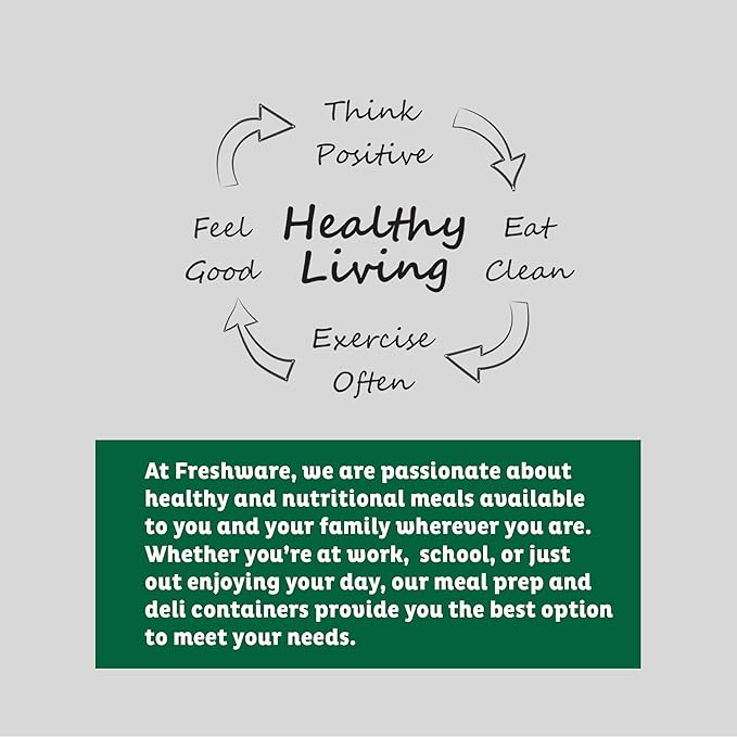 Freshware Meal Prep Containers [45 Pack] 1 Compartment with Lids, Food Storage Containers, Bento Box, BPA Free, Stackable, Microwave/Dishwasher/Freezer Safe (38 oz)