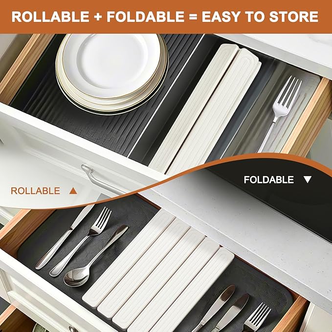 Stone Dish Drying Mat for Kitchen Counter,16"x12",Roll Up Self Drying Dish Mat with Water-Guiding Grooves, Natural Diatomite Quick Dry Stone Mat for Dishes & Utensils