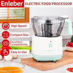 Food Processor Electric Food Chopper with 4.5-Cup(1000ml) Vegetable Chopper & Meat Grinder,BPA Free, Stainless Steel Blade for Chopp, Slice, Mince, Grind, and Puree, for Baby Food & Family Use