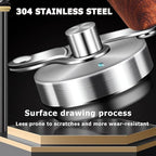 Manual Coffee Grinder, Stainless Steel Body Coffee Bean Grinder, Adjustable Ceramic Conical Mill,Foldable Handle Portable Coffee Grinders