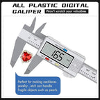 Electronic Digital Caliper, LCD | 0 to 6 inch inch/mm Conversion, Automatic Shutdown Function, Very Suitable for Home/Jewelry/DIY Measurement, etc