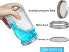 LUODA MirthMood Wide Mouth Mason Jars 32 oz with Lids, Canning Jars with Metal Airtight Lids, Quart Mason Jars for Fermenting, Pickling, Freezing, Preserving, Meal Prep, Jar Décor[2 Pack]