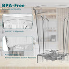 OMMO Blender 1800W, Professional High Speed Countertop Blender with Durable Stainless Steel Blades, 60oz BPA Free Blender for Shakes and Smoothies, Nuts, Ice and Fruits, Dishwasher Safe