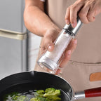 Acrylic kitchen tools grinder Salt and pepper grinder, adjustable thickness, suitable for the home (Stainless steel)