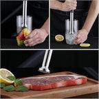 304 Stainless Steel Cocktail Muddler -26cm/10inch Professional Bar Tool with Non-Slip Wooden Grip Product Features