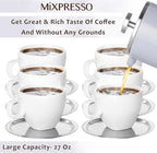 Mixpresso Light Blue Stainless Steel French Press Coffee Maker 26 Oz 770 ml, Double Wall Insulated French Press Stainless Steel, Easy Clean Tea Brewer, Easy Press Durable Metal Coffee Press