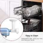 Ice Cream Maker Attachment for KitchenAid Stand Mixers, Dairy Free Frozen Fruit Soft Serve Ice Cream Machine Compatible with KitchenAid and Cuisinart, for Making Yogurt/Natural Desserts/Gelato