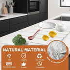 Stone Dish Drying Mat for Kitchen Counter,16"x12",Roll Up Self Drying Dish Mat with Water-Guiding Grooves, Natural Diatomite Quick Dry Stone Mat for Dishes & Utensils