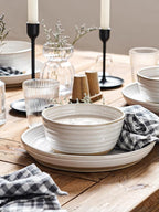 LE TAUCI Cereal Bowls Set of 4, Ceramic Soup Bowl 28 oz, Stoneware Kitchen Bowl for Pho, Chip, Fruit, Salad, Noodle, Ramen, Dishwasher Oven Microwave Safe - 6 Inch, Arctic white