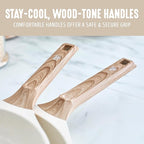 GreenLife 8 Piece Ceramic Nonstick Cookware Set, Induction Suitable Non Toxic PFAS-Free Pots & Pans, Dishwasher Safe, Cooking Set, Stock Pot, Saucepans & Frying Pans, Kitchen Cooking, Granite Cream