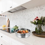 STOBAZA Vegetable Steamer Set 18cm Steamer Basket Stainless Steel Steam Rack Trivet, Steamer Grid Compatible with Instant Pot Pressure Cooker Round Basket Utensil Set