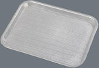 Carlisle FoodService Products Cafe Plastic Fast Food Tray, 14" x 18", Gray, (Pack of 12)