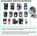 2 Pack Reusable K Cups for Keurig, Stainless Steel Reusable K Pods Coffee Filter, Refillable K Cups Compatible with Keurig 2.0 and 1.0 (2 Pack)