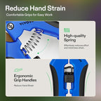 VIVOSUN 6-Pack 6.5 Inch Gardening Scissors Hand Pruner Pruning Shear with Titanium Coated Curved Precision Blades