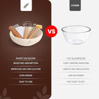 BAKERIA 9" Banneton Proofing Basket Kit (Round) – Sourdough Bread Making Set with Danish Whisk, Bread Lame + 5 Blades, 2 Scrapers, Brush, Linen Liner & Recipe Book – No Starter Culture