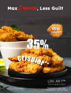 Nuwave Bravo XL Pro Air Fryer Toaster Oven with Grill Combo, 2025 New Ultra-Fast Convection System, 35% Crispier, 2X More Even, 142 Presets, 50-500F, Smarter Probe, PFAS Free, 30QT, Stainless Steel