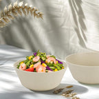 36 oz Wheat Straw Bowl Sets of 6, Alternative for Plastic Bowls Reusable Unbreakable Cereal Bowl for Popcorn, Salad, Soup, Microwave and Dishwasher Safe Serving Bowls for Kitchen (Beige)