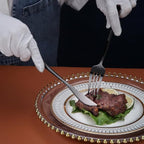 Matte Black Silverware Set 20 Pieces, Stainless Steel Flatware Set, Titanium Plating Cutlery Set, Matte Black Utensil Sets, Service Set for 4 (Matte Black)