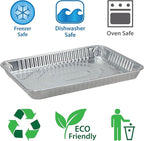 Nicole Home Collection Aluminum Pans Quarter Size Cookie Sheet 100 Count Durable Nonstick Baking Sheets 12.87" x 8.87"