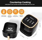 Panana Air Fryer, 8QT Large Capacity Air Fryer, Oilless Healty Cooker Airfryer Oven with 8 Presets, 1500W Air Fryers for Quick Meal, Home Use