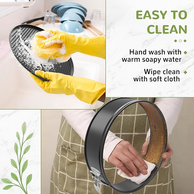 7 Inch Springform Pan with Removable Bottom, Non-stick Round Spring Form Cake Mold Cheesecake Pan For Baking