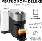 Nespresso Vertuo Pop+ Deluxe Coffee and Espresso Maker by Breville, Titan