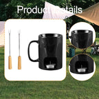 Fondue Pot Set Chocolate Melting Cup for Cheese Candy Chocolate Fondue Mug Candy Hot Pot for Wedding Dinner