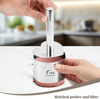 Guowall Heart Shaped Seamless Cake Ring, 3 inch Mousse Mold for Baking, Nonstick Stainless Steel Heart Dessert Mould Set, Includes 1 lifter, 1 pusher and 6 rings