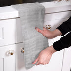All-Clad Solid Kitchen Towels: Highly Absorbent, Super Soft Long Lasting - 100% Cotton, 17"x30" Tea Towels for Cleaning & Drying Dishes, Pans, Glassware, or Countertops, (2-Pack), Titanium Gray