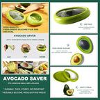 Avocado Slicer Tools 3 PCS - Avocado Saver for Fridge to Keep - Avocado Slicer for Peeler Pitter - Avocado Cutter for Cuber Dicer - Fruit Vegetable Avocado Tools-Kitchen Gadgets