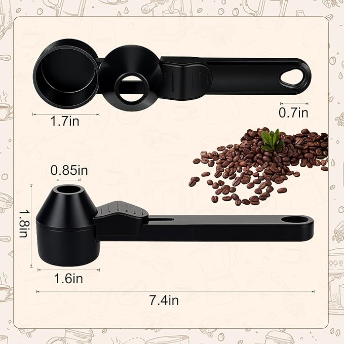 Palksky Coffee Scoop & Funnel for Reusable K Cup Refillable Coffee Pods,2 Tablespoon Coffee Measuring Scooper,2PCS