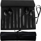 CREATIVECHEF Professional Chef Plating Kit, 10 Piece Culinary Plating Set, Black, Stainless Steel