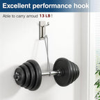 pickpiff Wall Hooks for Coat and Towel: 13LB Adhesive Door Hanger Stick on, Brushed Nickel 6 Pack