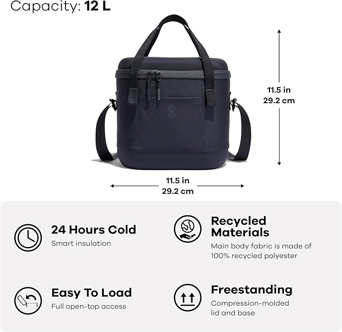 Hydro Flask Cooler Bag for Beach, Beverages and Travel - Insulated Soft Lunch Bag - 12 L Capacity in Cascade Blue